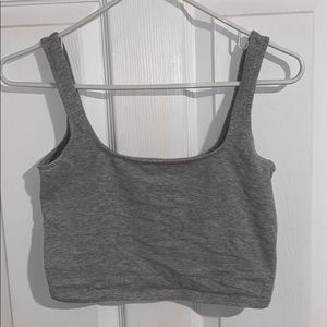 Light Gray crop top